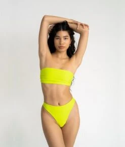 The Saltwater CollectiveClaire Bandeau Top - Chartreuse -AGOLDE Store Claire Bandeau Chartreuse 20210311174434