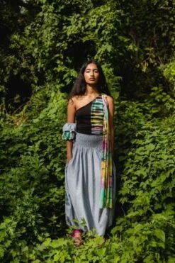 Abacaxiabacaxi Convertible Romper - Confetti Chambray