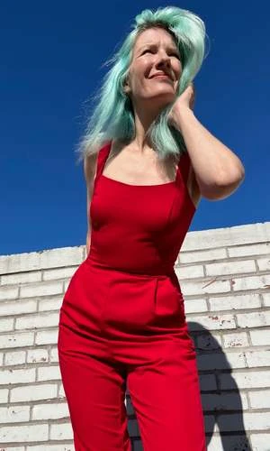 Birds Of North AmericaCrossbill Jumpsuit - Cherry 5 Birds Of North AmericaCrossbill Jumpsuit - Cherry - Image 3