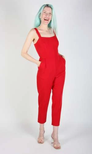 Birds Of North AmericaCrossbill Jumpsuit - Cherry 9 Birds Of North AmericaCrossbill Jumpsuit - Cherry - Image 7
