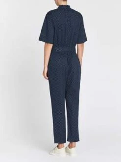 Rebecca TaylorDahlia Dot Twill Jumpsuit - BLUE -AGOLDE Store Dahlia Dot Twill Jumpsuit 20220212015800 3