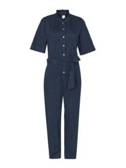 Rebecca TaylorDahlia Dot Twill Jumpsuit - BLUE -AGOLDE Store Dahlia Dot Twill Jumpsuit 20220212015801