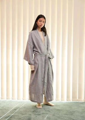 Deiji StudiosThe 02 Full Length Robe - Field Check 3 Deiji StudiosThe 02 Full Length Robe - Field Check