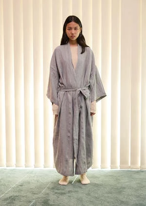 Deiji StudiosThe 02 Full Length Robe - Field Check 6 Deiji StudiosThe 02 Full Length Robe - Field Check - Image 4