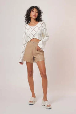 Line & DotDela Shorts - Khaki