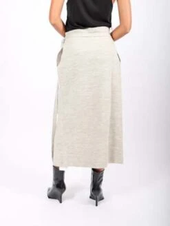 Lauren ManoogianDouble Knit Apron Skirt - Carrara -AGOLDE Store Double Knit Apron Skirt in Carrara by Lauren Manoogian 20231007000758 2