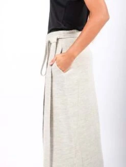 Lauren ManoogianDouble Knit Apron Skirt - Carrara -AGOLDE Store Double Knit Apron Skirt in Carrara by Lauren Manoogian 20231007000758 3