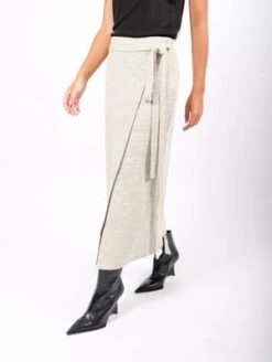 Lauren ManoogianDouble Knit Apron Skirt - Carrara -AGOLDE Store Double Knit Apron Skirt in Carrara by Lauren Manoogian 20231007000759 1