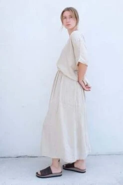 Black CraneDouble Layered Skirt - Natural 10 Black CraneDouble Layered Skirt - Natural -AGOLDE Store Double Layered Skirt Natural 20230530212239 2