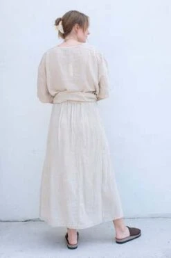 Black CraneDouble Layered Skirt - Natural 11 Black CraneDouble Layered Skirt - Natural -AGOLDE Store Double Layered Skirt Natural 20230530212239 3