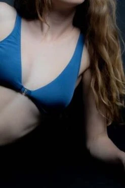 Rachel MillsEasy Bralette - Azure -AGOLDE Store Easy Bralette Azure Silk Jersey PO 20220819043555 1