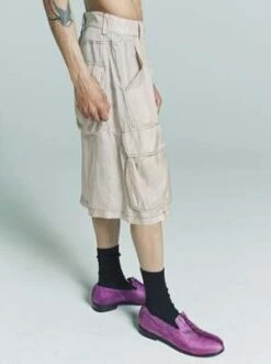 Edward CumingLining Sag Cargo Shorts - Beige -AGOLDE Store Edward Cuming Lining Sag Cargo Shorts Beige 20230505021558
