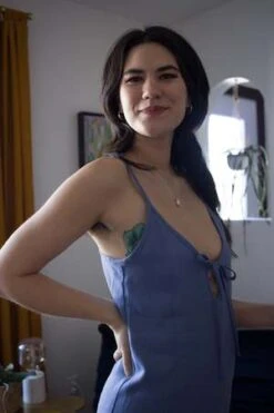 Eliza FaulknerDrew Linen Slip Dress - Periwinkle Blue -AGOLDE Store Eliza Faulkner Drew Linen Slip Dress Periwinkle Blue 20230317194404