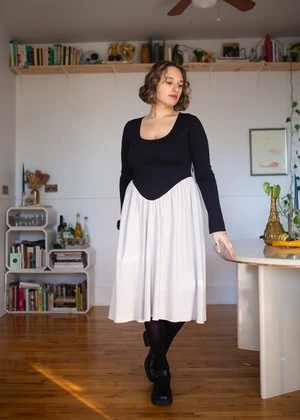 Eliza FaulknerJoan Dress - Black/Cream 5 Eliza FaulknerJoan Dress - Black/Cream - Image 3