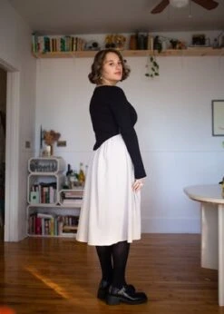 Eliza FaulknerJoan Dress - Black/Cream 21 Eliza FaulknerJoan Dress - Black/Cream -AGOLDE Store Eliza Faulkner Joan Dress Black Cream 20231027184827