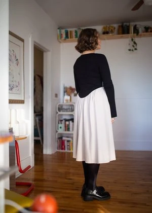 Eliza FaulknerJoan Dress - Black/Cream 9 Eliza FaulknerJoan Dress - Black/Cream - Image 7