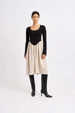 Eliza FaulknerJoan Dress - Black/Cream 12 Eliza FaulknerJoan Dress - Black/Cream - Image 10