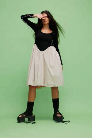 Eliza FaulknerJoan Dress - Black/Cream 15 Eliza FaulknerJoan Dress - Black/Cream - Image 13