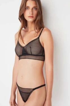 Else Bella Soft Cup Triangle Bra - Black -AGOLDE Store Else Bella Soft Cup Triangle Bra Black 20230710201057 2