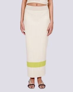 Rita RowElvia Knit Skirt - Beige -AGOLDE Store Elvia knit skirt in beige 20210331203203 1