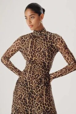 Ronny KoboEmber Dress - Leopard Print -AGOLDE Store Ember Dress Leopard Print 20230926232447 2