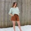 Ursa MinorStudio Flor Shorts - Chestnut