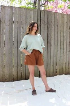 Ursa MinorStudio Flor Shorts - Chestnut