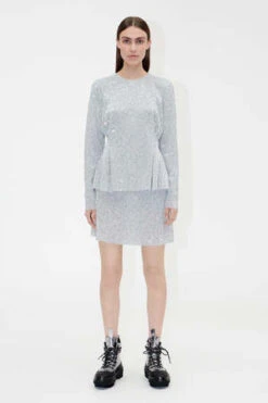 Stine GoyaFLORETTA SKIRT - SILVER -AGOLDE Store FLORETTA SKIRT SILVER 20221123204638