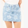 FRAME DenimLe Mini Skirt - Tropical Abstract