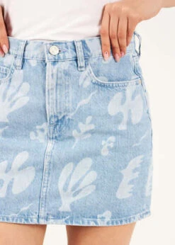 FRAME DenimLe Mini Skirt - Tropical Abstract -AGOLDE Store FRAME Denim Le Mini Skirt Tropical Abstract 20221007022601