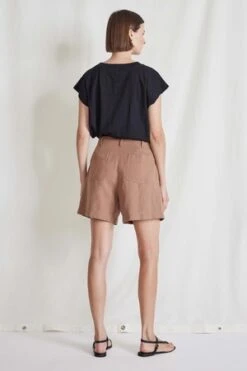 Apiece ApartFrancoise Pleated Short - Woodsmoke -AGOLDE Store FRANCOISE PLEATED SHORT 20230531150115 1