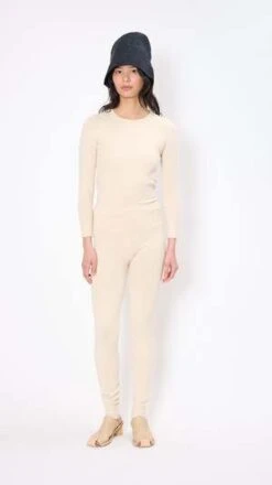 Lauren ManoogianFine Mesh Leggings - Natural