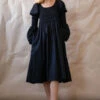 Juliette FabbriFinn Smocked Midi Dress - Black -AGOLDE Store Finn Smocked Midi Dress in Black 20231005000155