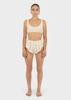 Modern WeavingFlutter Shortie Parchment Poplin - Eggshell 17 Modern WeavingFlutter Shortie Parchment Poplin - Eggshell -AGOLDE Store Flutter Shortie Eggshell Parchment Poplin 20230828185945