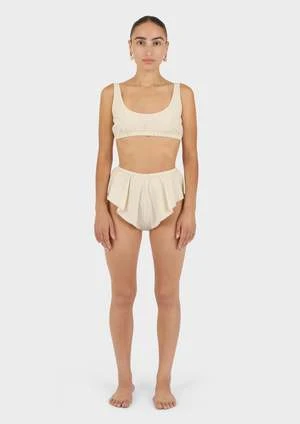 Modern WeavingFlutter Shortie Parchment Poplin - Eggshell 10 Modern WeavingFlutter Shortie Parchment Poplin - Eggshell - Image 8