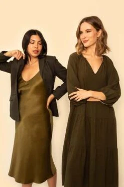 Whimsy + RowWhimsy + Row Freya Dress - Hunter -AGOLDE Store Freya Dress in Hunter 20231012232107 1