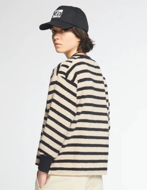 Girls Of DustBrutus Stripe Tshirt - Black/Oatmeal 5 Girls Of DustBrutus Stripe Tshirt - Black/Oatmeal - Image 3