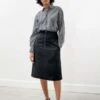 Studio NicholsonGado Dry Wool Twill Zip Skirt - Black