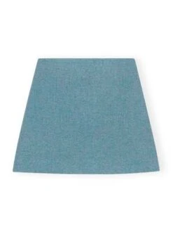 GanniTwill Wool Suiting Mini Skirt - Heather -AGOLDE Store Ganni Twill Wool Suiting Mini Skirt Heather 20230909001006 1