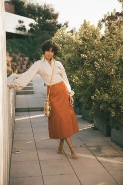 SIZHESPERO SKIRT - ORANGE