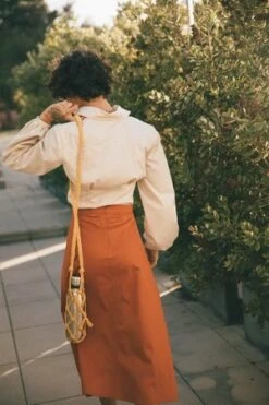 SIZHESPERO SKIRT - ORANGE -AGOLDE Store HESPERO SKIRT ORANGE 20230325222625 2