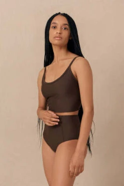 Hakea SwimRan Tank - Earth -AGOLDE Store Hakea Ran Tank Earth 20230912063035 1