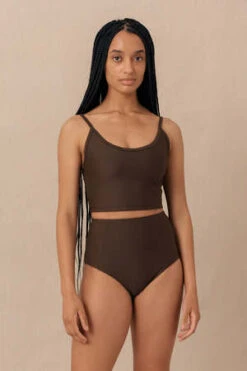 Hakea SwimRan Tank - Earth -AGOLDE Store Hakea Ran Tank Earth 20230912063036