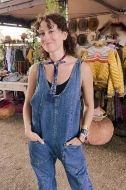 Free PeopleHigh Roller Jumpsuit - Sapphire Blue -AGOLDE Store High Roller Jumpsuit 20231029035713 1