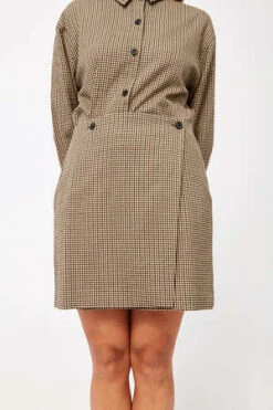 HolzweilerErina Check Skirt - Beige -AGOLDE Store Holzweiler Erina Check Skirt Beige 20221115210204 1