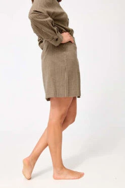 HolzweilerErina Check Skirt - Beige -AGOLDE Store Holzweiler Erina Check Skirt Beige 20221115210206
