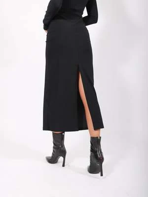 MM6 Maison MargielaHooded Long Dress - Gray/Black 4 MM6 Maison MargielaHooded Long Dress - Gray/Black - Image 2