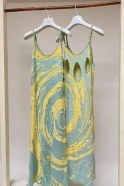 House Of SunnyCypress Hockney Dress - Cucumber -AGOLDE Store House of Sunny Cypress Hockney dress green 20230426060822 1