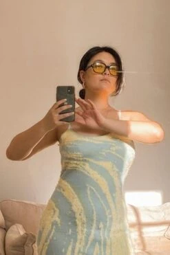 House Of SunnyCypress Hockney Dress - Cucumber -AGOLDE Store House of Sunny Cypress Hockney dress green 20230426060826