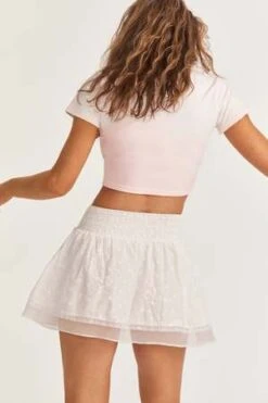 LoveShackFancyIlona Skirt - White -AGOLDE Store Ilona Skirt White 20220811080227 2